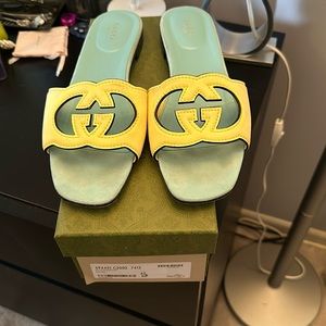 Gucci interlocking cutout sandal